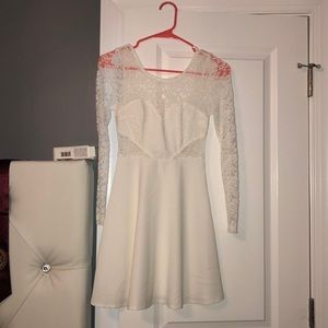 white lace dress!!